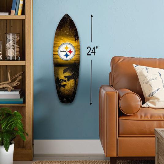 Fan Creations 24inch NFL Pittsburgh Steelers Surfboard Wall Art