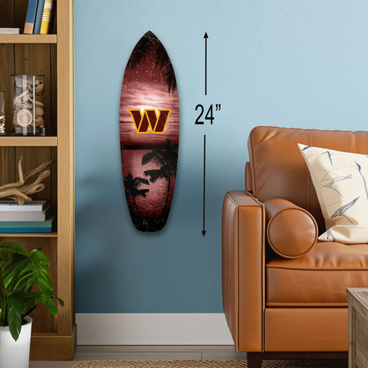 Fan Creations 24inch NFL Washington Commanders Surfboard Wall Art