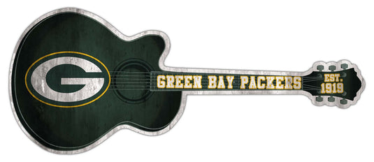 Fan Creations 24in Guitar NFL Green Bay Packers team wall art sign