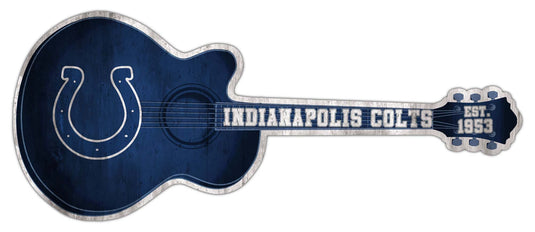 Fan Creations 24in Guitar NFL Indianapolis Colts team wall art sign