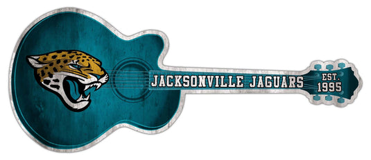 Fan Creations 24in Guitar NFL Jacksonville Jaguars team wall art sign