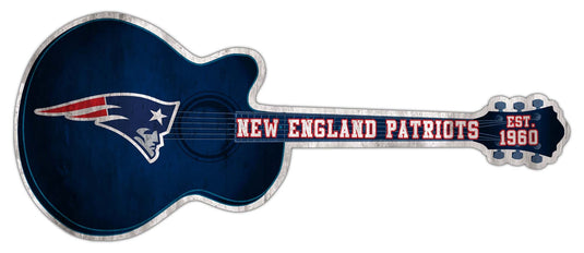 Fan Creations 24in Guitar NFL New England Patriots team wall art sign