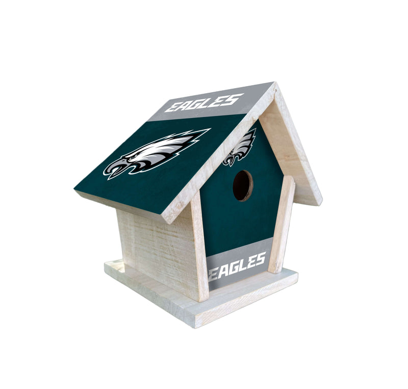 Load image into Gallery viewer, Fan Creations NFL Philadelphia Eagles-Themed Birdhouse – White Mahogany with Bright UV Printed Team Colors
