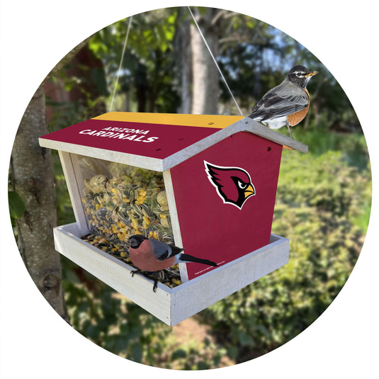 Fan Creations Outdoor NFL Arizona Cardinals Bird Feeder for Sports Fans - Assembled