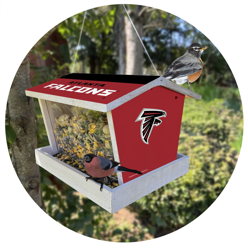 Load image into Gallery viewer, Fan Creations Outdoor NFL Atlanta Falcons Bird Feeder for Sports Fans - Assembled
