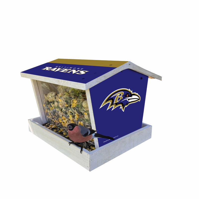 Load image into Gallery viewer, Fan Creations Outdoor NFL Baltimore Ravens Bird Feeder for Sports Fans - Assembled
