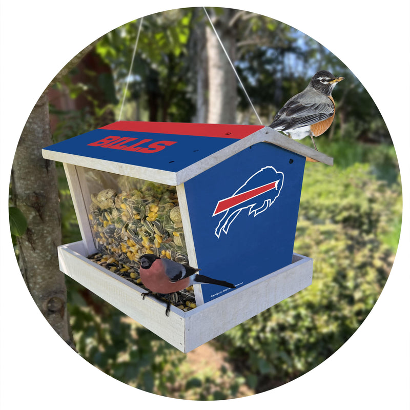 Load image into Gallery viewer, Fan Creations Outdoor NFL Buffalo Bills Bird Feeder for Sports Fans - Assembled
