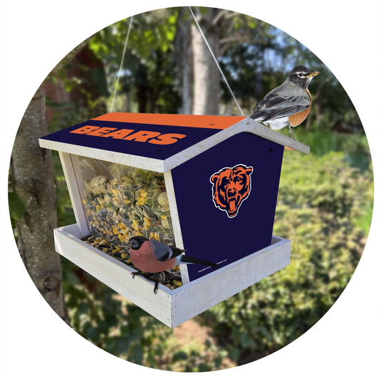 Fan Creations Outdoor NFL Chicago Bears Bird Feeder for Sports Fans - Assembled