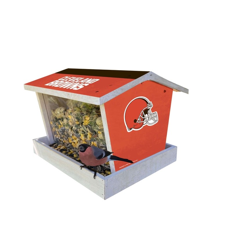Load image into Gallery viewer, Fan Creations Outdoor NFL Cleveland Browns Bird Feeder for Sports Fans - Assembled
