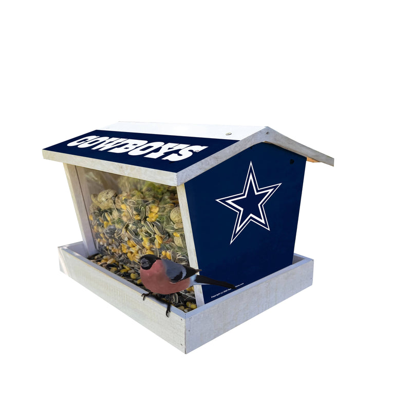 Load image into Gallery viewer, Fan Creations Outdoor NFL Dallas Cowboys Bird Feeder for Sports Fans - Assembled
