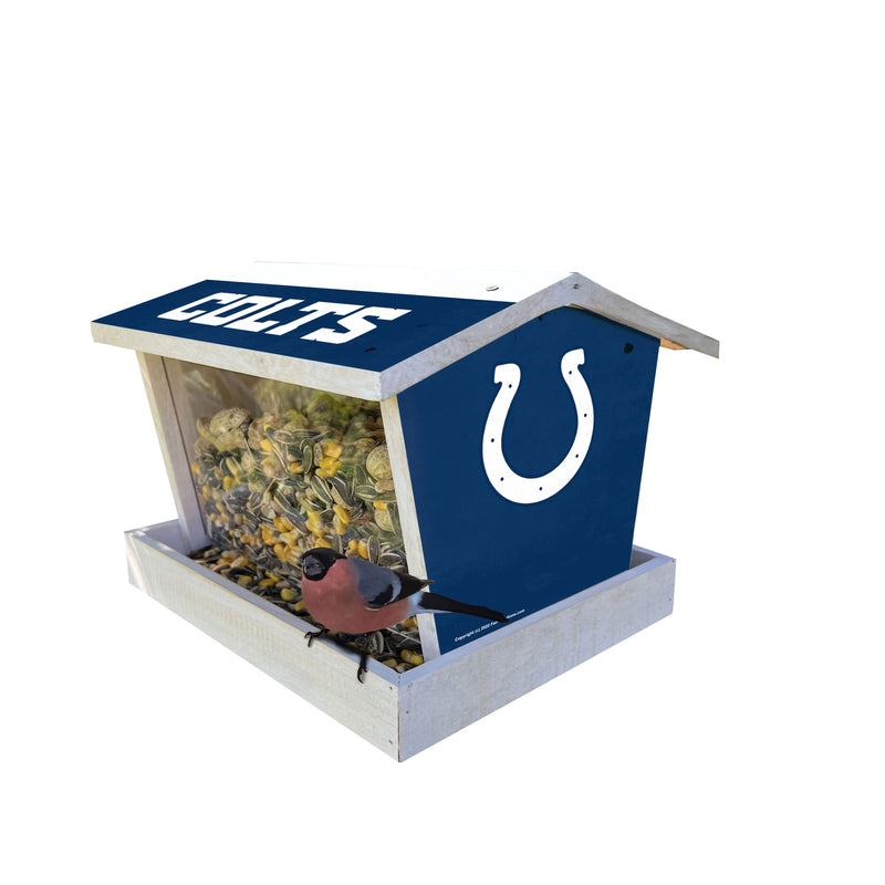 Load image into Gallery viewer, Fan Creations Outdoor NFL Indianapolis Colts Bird Feeder for Sports Fans - Assembled
