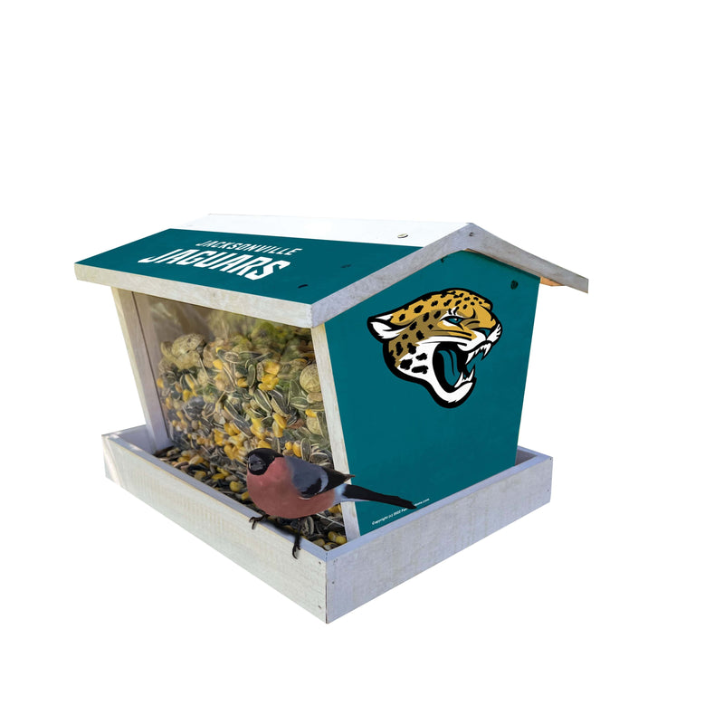 Load image into Gallery viewer, Fan Creations Outdoor NFL Jacksonville Jaguars Bird Feeder for Sports Fans - Assembled
