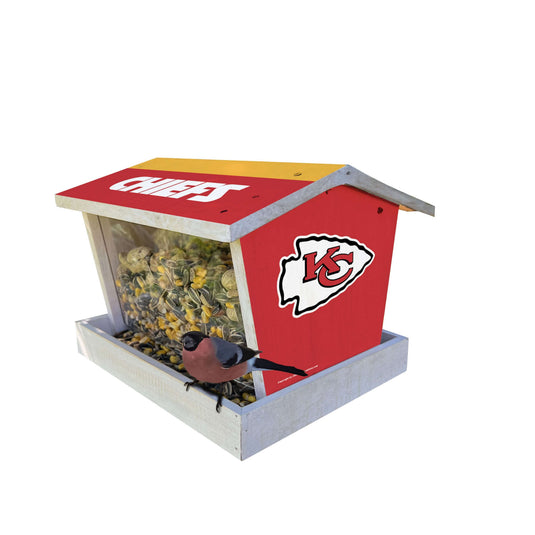 Fan Creations Outdoor NFL Kansas City Chiefs Bird Feeder for Sports Fans - Assembled