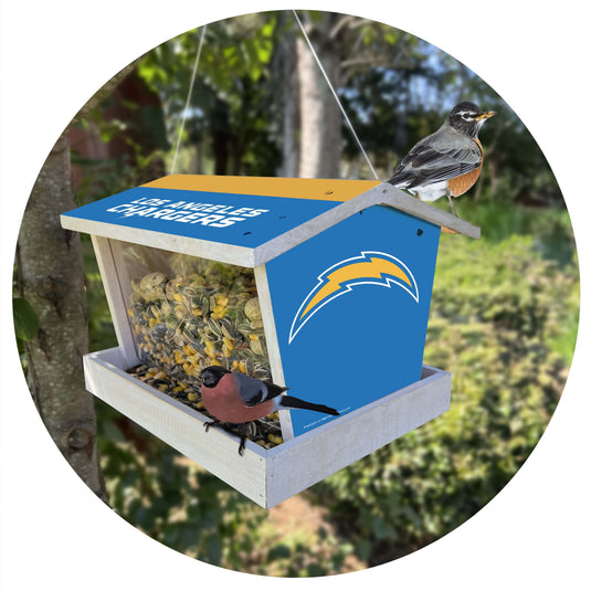 Fan Creations Outdoor NFL Los Angeles Chargers Bird Feeder for Sports Fans - Assembled