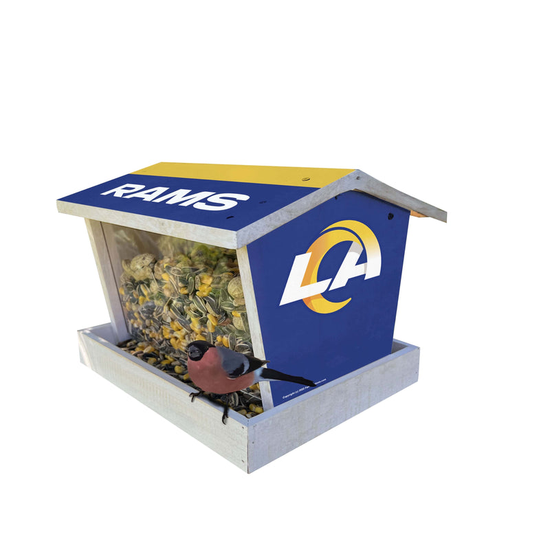 Load image into Gallery viewer, Fan Creations Outdoor NFL Los Angeles Rams Bird Feeder for Sports Fans - Assembled
