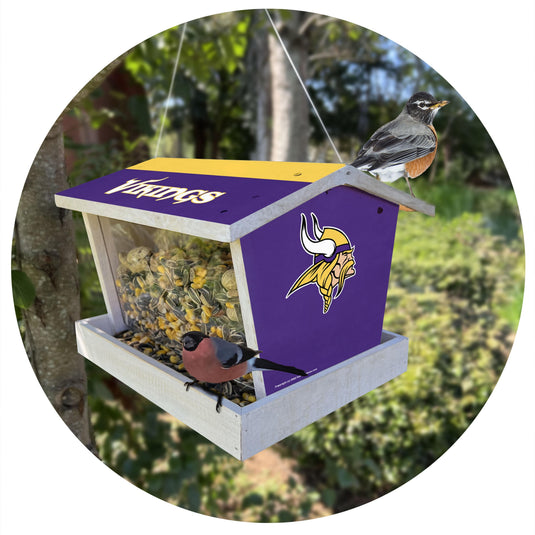 Fan Creations Outdoor NFL Minnesota Vikings Bird Feeder for Sports Fans - Assembled