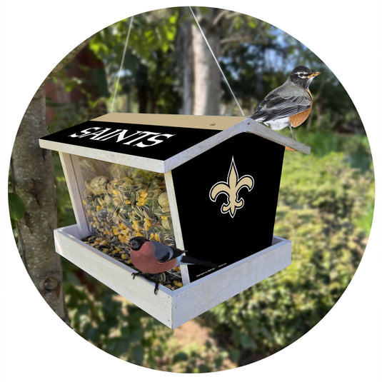 Fan Creations Outdoor NFL New Orleans Saints Bird Feeder for Sports Fans - Assembled