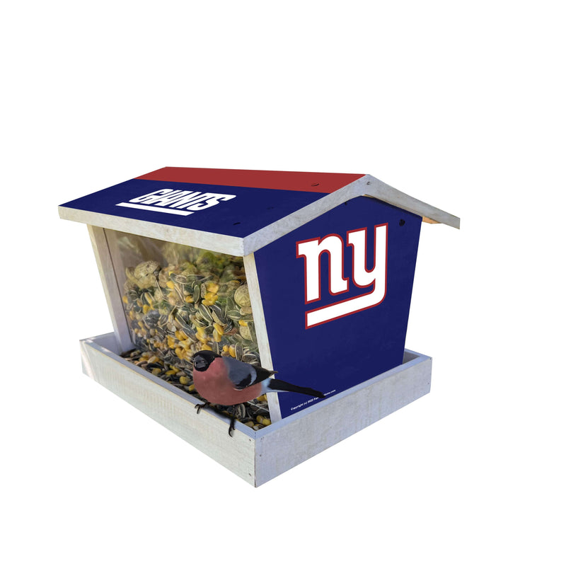 Load image into Gallery viewer, Fan Creations Outdoor NFL New York Giants Bird Feeder for Sports Fans - Assembled
