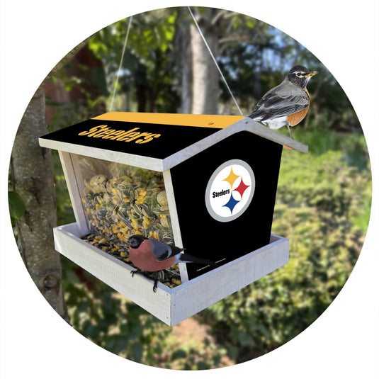 Fan Creations Outdoor NFL Pittsburgh Steelers Bird Feeder for Sports Fans - Assembled