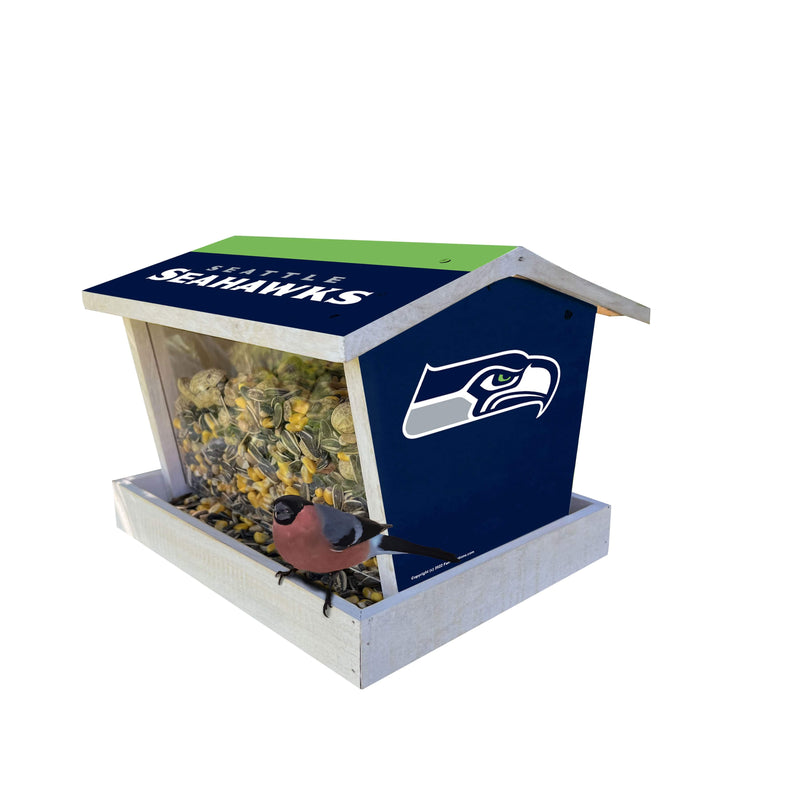 Load image into Gallery viewer, Fan Creations Outdoor NFL Seattle Seahawks Bird Feeder for Sports Fans - Assembled
