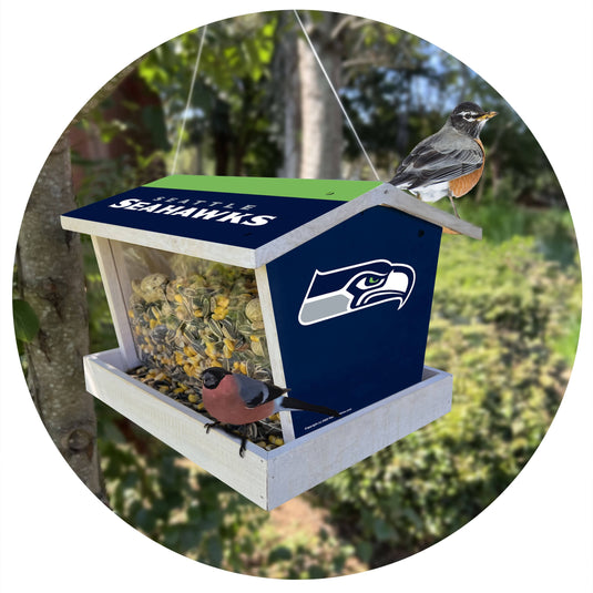 Fan Creations Outdoor NFL Seattle Seahawks Bird Feeder for Sports Fans - Assembled