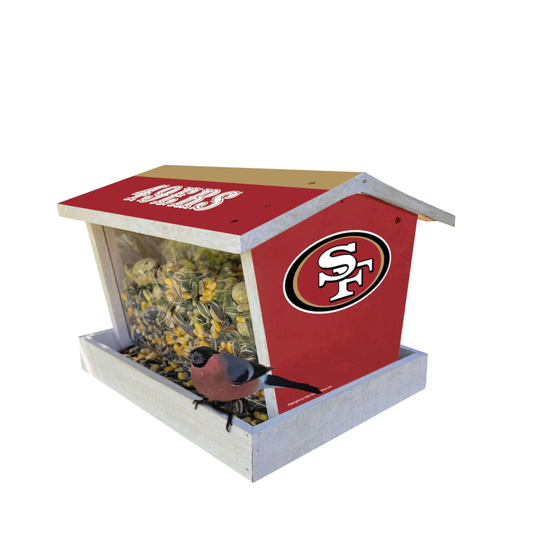 Load image into Gallery viewer, Fan Creations Outdoor NFL San Francisco 49ers Bird Feeder for Sports Fans - Assembled
