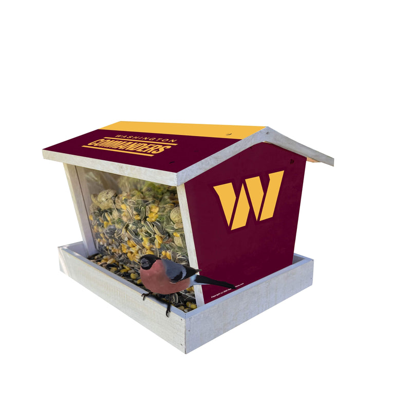 Load image into Gallery viewer, Fan Creations Outdoor NFL Washington Commanders Bird Feeder for Sports Fans - Assembled
