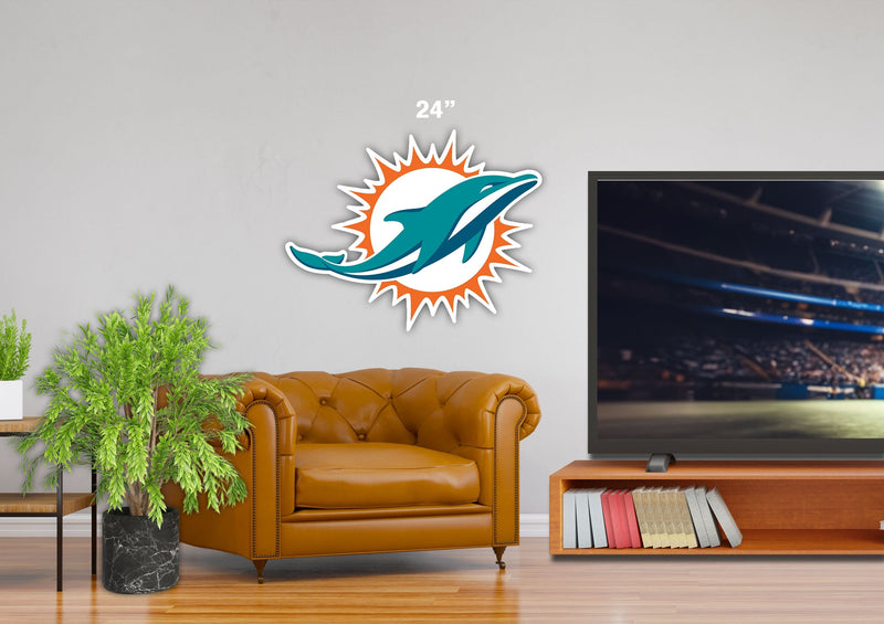 Load image into Gallery viewer, Fan Creations 24" NFL Miami Dolphins Logo Cutout
