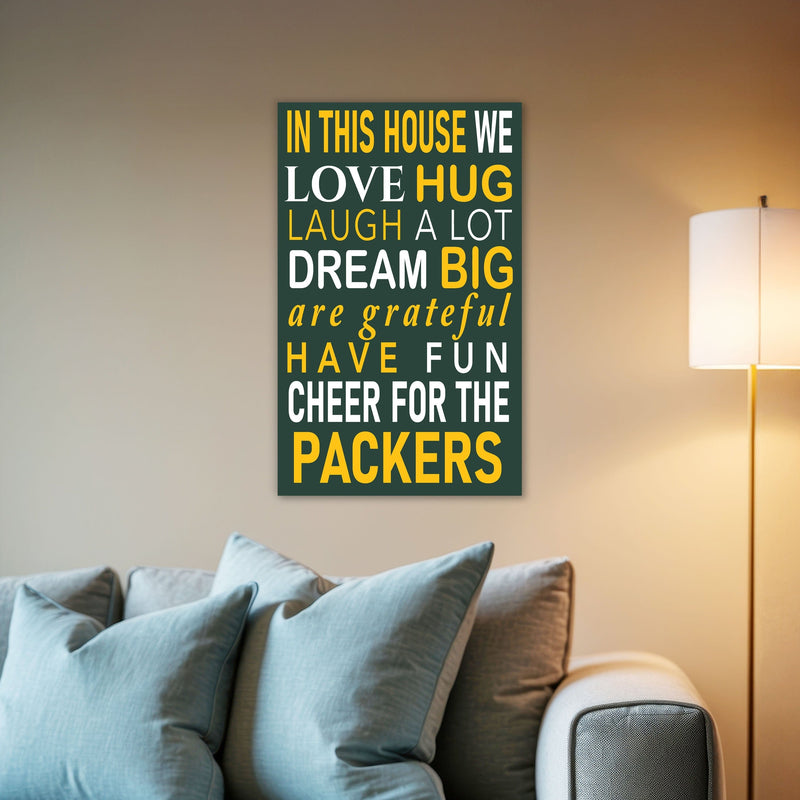 Load image into Gallery viewer, Fan Creations NFL Green Bay Packers in This House    11x19 Wall Decor
