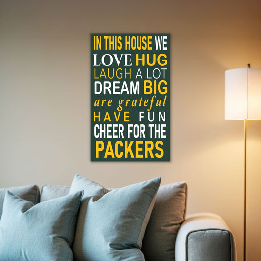 Fan Creations NFL Green Bay Packers in This House    11x19 Wall Decor