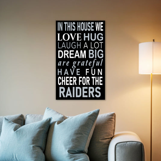 Fan Creations NFL Las Vegas Raiders in This House    11x19 Wall Decor