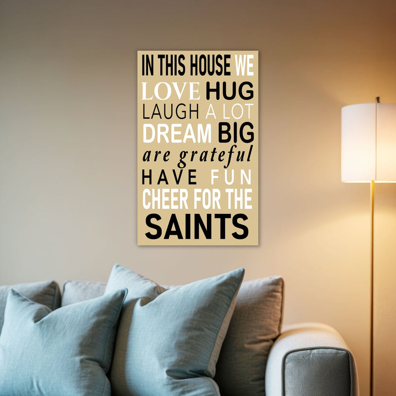 Load image into Gallery viewer, Fan Creations NFL New Orleans Saints in This House    11x19 Wall Decor
