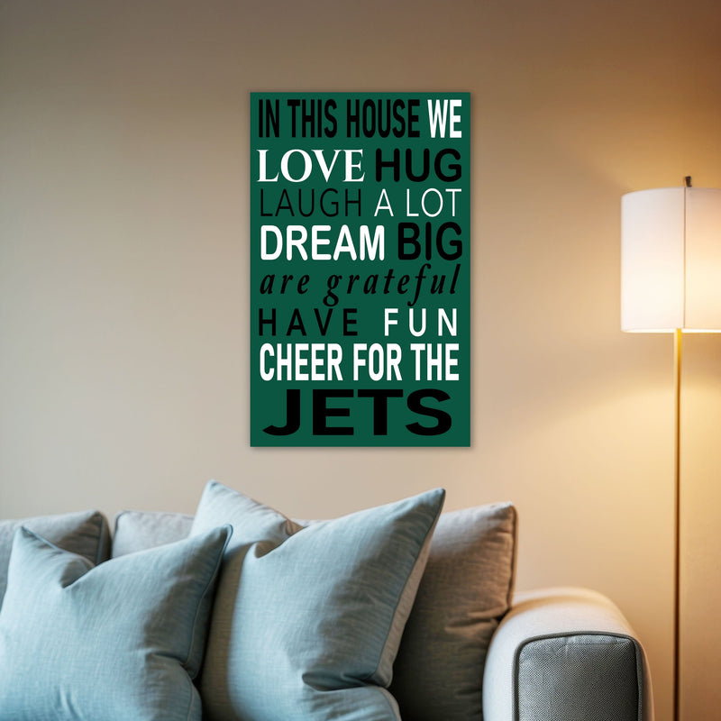 Load image into Gallery viewer, Fan Creations NFL New York Jets in This House    11x19 Wall Decor
