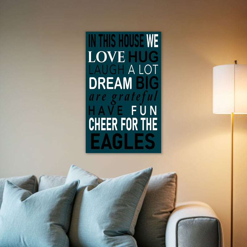 Load image into Gallery viewer, Fan Creations NFL Philadelphia Eagles in This House    11x19 Wall Decor
