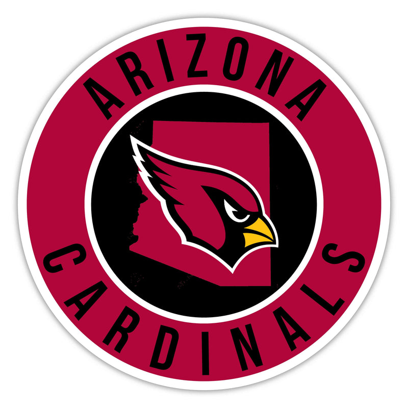 Load image into Gallery viewer, Fan Creations NFL Arizona Cardinals 16in Circle with State Design Wall Art
