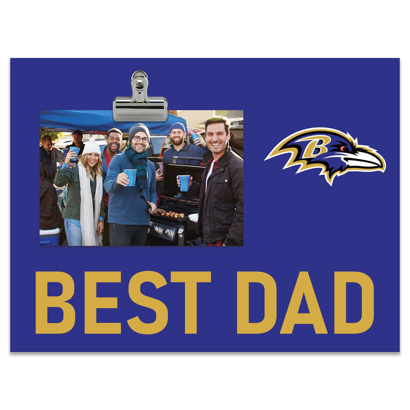 Load image into Gallery viewer, Fan Creations Best Dad NFL Baltimore Ravens Clip Frame
