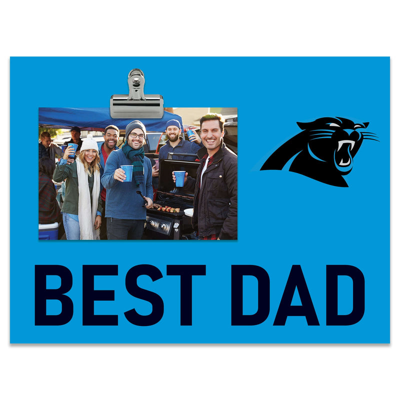 Load image into Gallery viewer, Fan Creations Best Dad NFL Carolina Panthers Clip Frame
