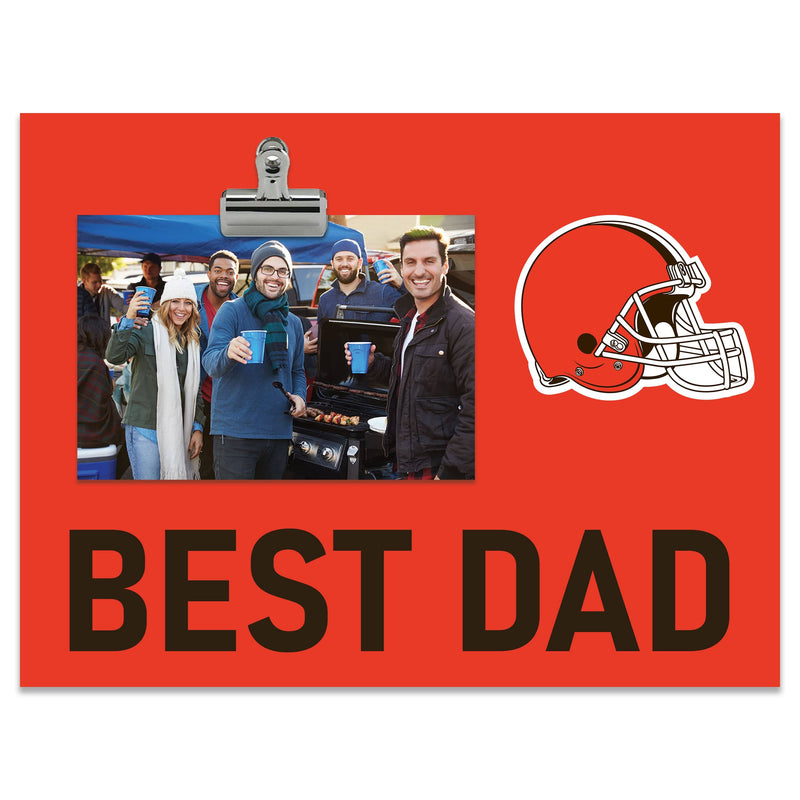 Load image into Gallery viewer, Fan Creations Best Dad NFL Cleveland Browns Clip Frame
