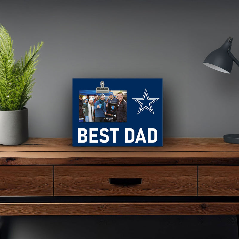 Load image into Gallery viewer, Fan Creations Best Dad NFL Dallas Cowboys Clip Frame
