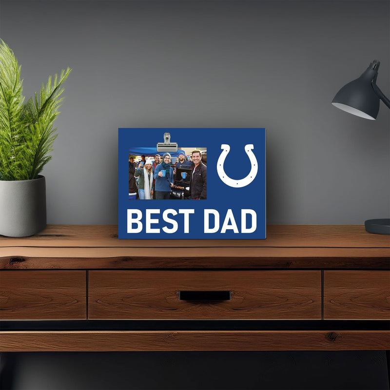 Load image into Gallery viewer, Fan Creations Best Dad NFL Indianapolis Colts Clip Frame
