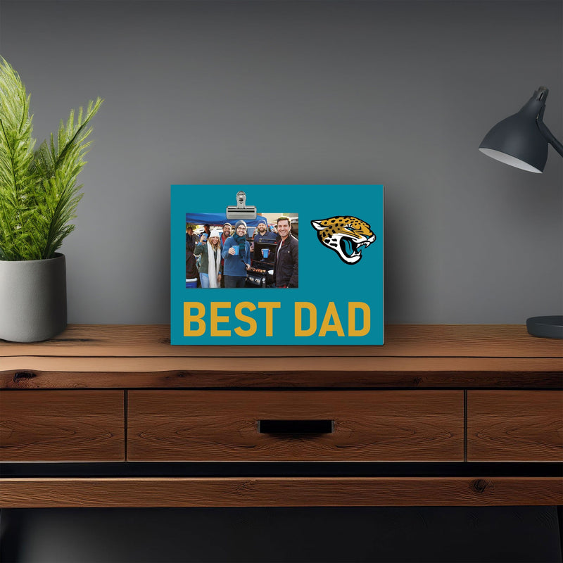 Load image into Gallery viewer, Fan Creations Best Dad NFL Jacksonville Jaguars Clip Frame
