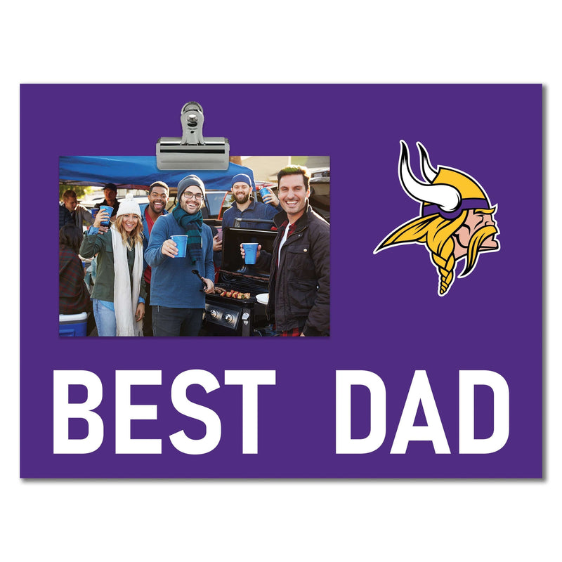 Load image into Gallery viewer, Fan Creations Best Dad NFL Minnesota Vikings Clip Frame
