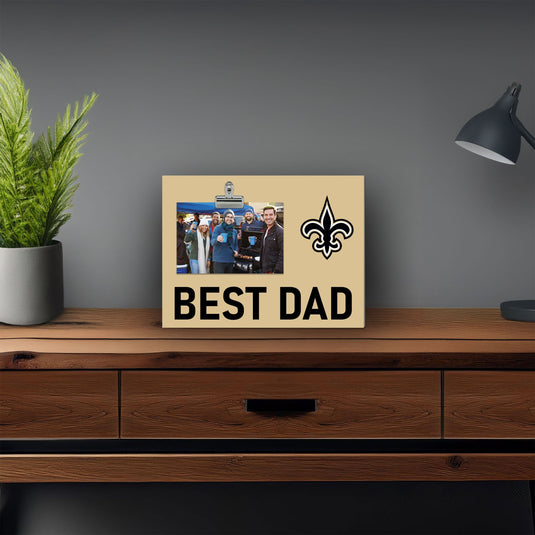 Fan Creations Best Dad NFL New Orleans Saints Clip Frame