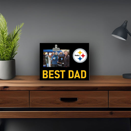 Fan Creations Best Dad NFL Pittsburgh Steelers Clip Frame