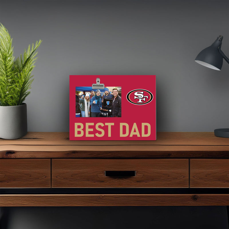 Load image into Gallery viewer, Fan Creations Best Dad NFL San Francisco 49ers Clip Frame
