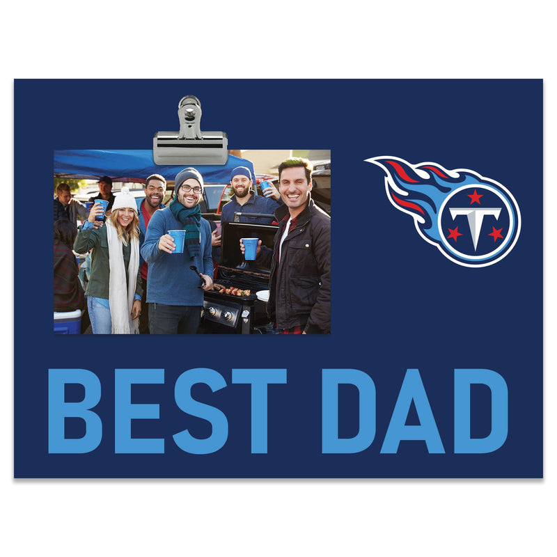 Load image into Gallery viewer, Fan Creations Best Dad NFL Tennessee Titans Clip Frame
