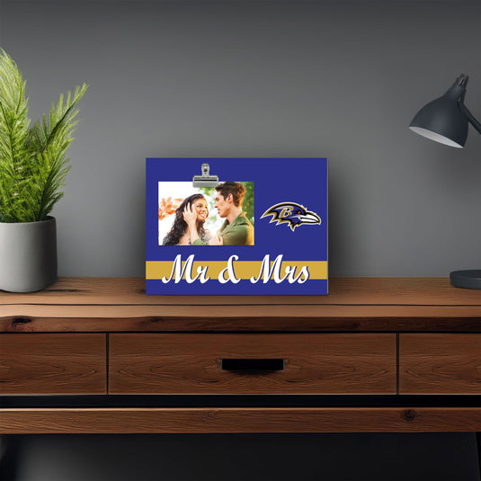 Fan Creations Brightline Mr. and Mrs. NFL Baltimore Ravens Clip Frame