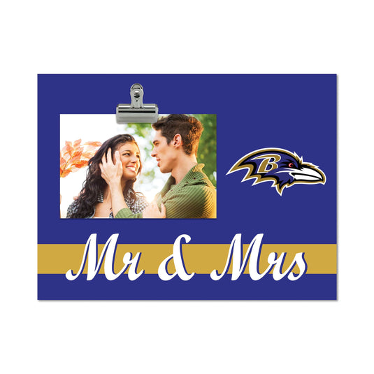 Fan Creations Brightline Mr. and Mrs. NFL Baltimore Ravens Clip Frame