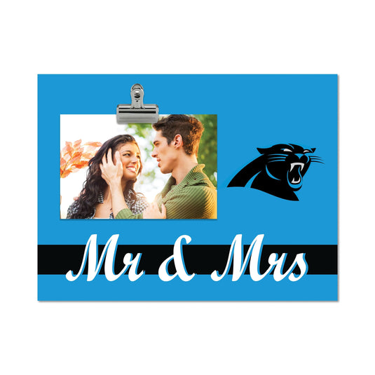 Fan Creations Brightline Mr. and Mrs. NFL Carolina Panthers Clip Frame
