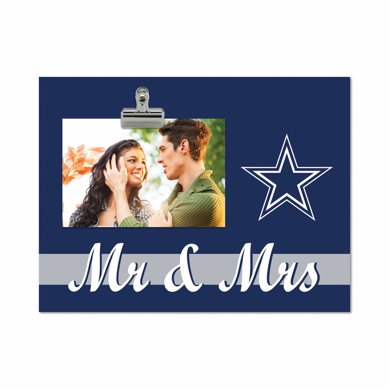 Load image into Gallery viewer, Fan Creations Brightline Mr. and Mrs. NFL Dallas Cowboys Clip Frame
